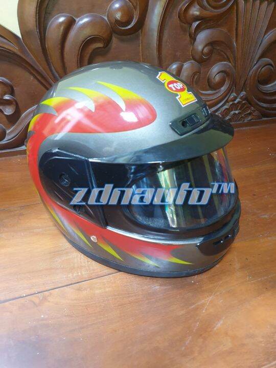Helm Jadul NEW OLD STOCK Helm Balap Jadul EVALUBE TOP ONE Murah Helm