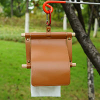 PU Tissue Box Hanger Outdoor Camping Toilet Roll Cover Hanging Roll Tent Paper Holder Portable Picnic Tissue Paper Bat