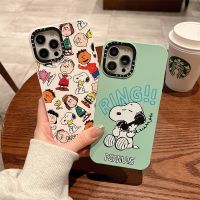 Tify【แหวนถั่วลิสง Snoopy】เคส TPU ซิลิโคนเหลวนุ่ม iPhone สำหรับ13 Pro Max 12 11 Pro Max XR X XS MAX 7/8 Plus คุณภาพสูงกันกระแทก