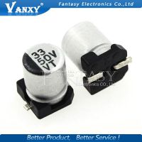 10PCS Electrolytic capacitor 50V33UF 6.3*7.7mm SMD aluminum electrolytic capacitor 33uf 50v WATTY Electronics