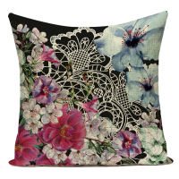 Polyester Decorative Throw Pillows Floral Flower Mandala Boho Geometric Animals Butterfly Pillow Cushion Cover for Sofa Home