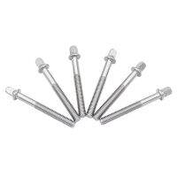 6 Pcs/Set Standard 60mm Bass Drum Key Rod Percussion Instruments Drum Tension Rod Parts &amp; Accessories