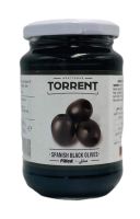 Olives black pitted jar 370g - Torrent