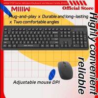 MIIIW POP Series Wireless Keyboard Mouse Set Combo B1040 2.4G USB 4DPI Quiet Design Full-Size Durable Keyboard Mouse Suit