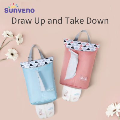 Sunveno Baby Diaper Bag Organizer Reusable Waterproof Large Size Fashion Prints WetDry Cloth Bag Mummy Storage Travel Nappy Bag