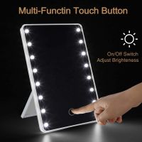 [Chujian home furnishing]  16 Leds Make Up Spiegel Met Led Touch Verstelbare Licht Cosmetische Spiegel Verlichte Vanity Spiegel Espejo De Maquillaje De Mesa