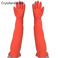 1pc Lengthen Ultra Long 45/55cm Waterproof Rubber Gloves Bowl Dish Latex Gloves Rubber Gloves Wash Car and Do Housework