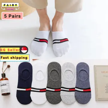 10 Pairs Of Boat Socks Spring And Fall Summer Cotton Non-slip Invisible  Sweat Shallow Mouth Men's Short Socks Thin Models