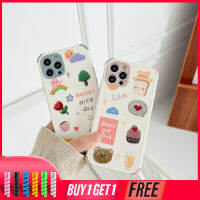 เคส Samsung A12 A32 A52 A72 A20S A02S A50 A10S J7 Prime A51 J2 Prime A10 A125 A30 A50S A30S A20 M40S M10 M10S A205 M02S A025 F02S A305 M12 F12 แฟชั่นการ์ตูนเนื้อหนังนุ่มซิลิโคนลาย