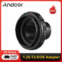 Andoer อุปกรณ์เสริมสำหรับถ่ายภาพแหวนรองเลนส์กล้องถ่ายรูป1.25-T2เลนส์ EOS เปลี่ยนแทนที่สำหรับแคนนอนกล้อง EOS เลนส์ใกล้ตา1.25นิ้วกล้องโทรทรรศน์ T2