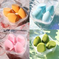 4Pcs/lot Cosmetic Puff Beauty Set Smooth Women Makeup Foundation Soft Sponge Puff Pure Blue Purple Color Beauty Tools