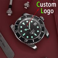 hot【DT】 Custom logo watches 40MM Men Mechanical Wrist Glass Watches 10bar nh35 case movement