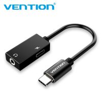 Vention USB Tipe C 3.5 Earphone Adaptor Charger Usb C untuk 3.5 Mm Jack Aux Adaptor untuk Xiaomi Mi6 MIX2 huawei Kabel Audio