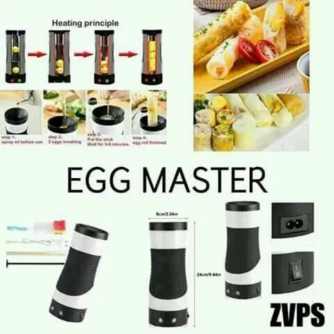 Egg Master Innovative Rollie Egg cooker Automatic Electric Vertical/Egg  sandw