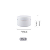 50pcs White Plastic Cosmetic Jars 20g 30g 50g 100g 150g 250g Refillable Makeup Containers Pot Case for Creams Lip Blam Lotion