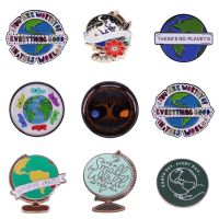 【YF】 Environment the Ecology Enamel Pins Children Gifts Metal Cartoon Lapel Hat Brooches