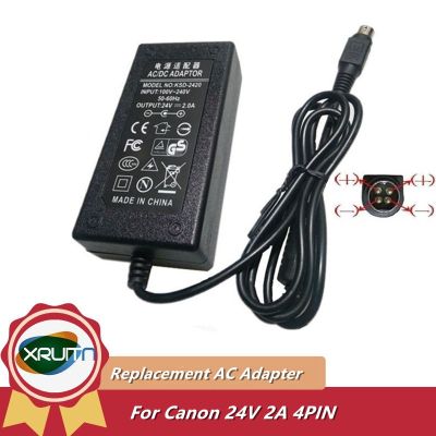 24V 2A 4-Pin AC Adapter Charger For Canon Scanner DR-F120 DRF120 DR-M140/M160/M1060 MG1-4892 MG1-4892/5039/4558S Power Supply 🚀