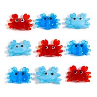 2PCs 3D Lampwork Glass Ocean Jewelry Beads Crab Animal Spacer Beads DIY Bracelets Neckalce Jewelry Making About 24mm x 17mm Beads