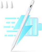 MD ปากกาสไตลัสสำหรับ iPad รุ่น9th และ10th-10นาทีปากกาสำหรับ iPad ดินสอปากกาสำหรับ iPad เข้ากันได้กับ (2018-2023) iPad 6-10th Gen, iPad Air 3-5, iPad Mini 5/6, iPad Pro 11 "/12.9"