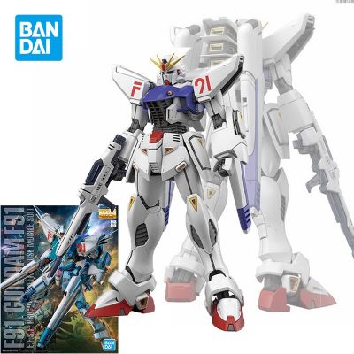 Bandai GUNDAM Anime Model MG 1/100 F-91 GUNDAM Ver 2.0 Action Figure Assembly Model Toys For Boy Collection Gifts For Children