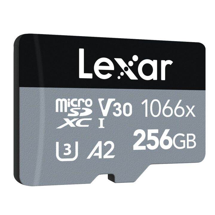 แท้-100-lexar-microsdxc-256gb-1066x-professional-uhs-i-memory-card-silver-series-read-160-write-120mb