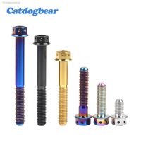 ❦▣☾ Catdogbear Titanium Bolts M6/M8x15 20 25 30 35 40 45 50 55 60mm Motorcycle Disc Brake Screw Hexagon Flange Small Head Fastener