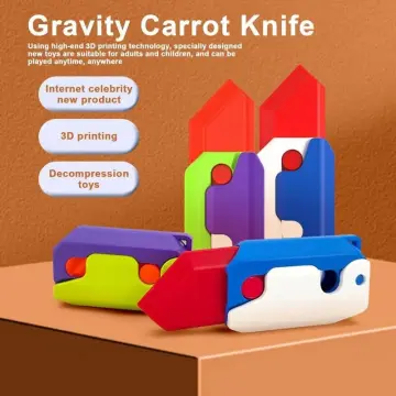 2023 Hot Sell 3D Printing Gravity Knife Card Small Carrot