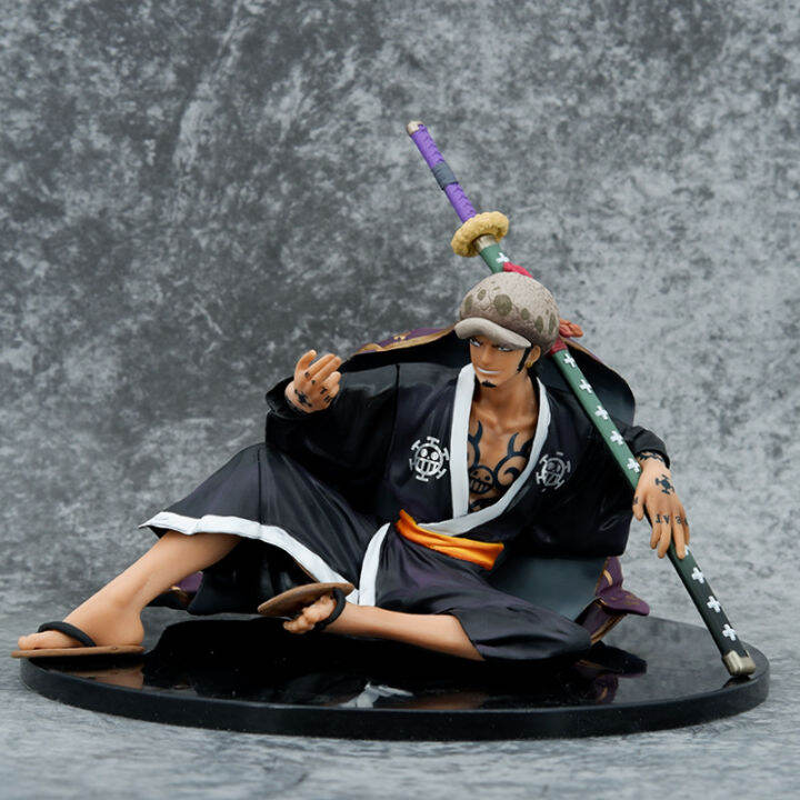 one-pieces-high17cm-action-figures-ของเล่นอะนิเมะ-wano-country-kimono-trafalgar-laws-samurai-นั่งกล่อง-figure