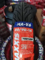 Ban Luar Motor Maxxis MA- V6 Ukuran 80/90-14 Depan Tubeless Harga Per 1 Pcs - Ban Otopartt