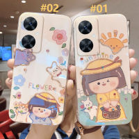 KOSLAM เคสโทรศัพท์ติดเพชรแสงแฟลชสีฟ้าลายเด็กผู้หญิงการ์ตูนสำหรับ Huawei Nova 11 11i 10 Pro 10se P60 P60 Pro Mate 50 50 Pro 40 40Pro 30 30Pro P50 P40 Y61 Nova Y70 Y90 7 7 SE 8 8i ปลอกโทรศัพท์มือถือ TPU นิ่มสไตล์ใหม่9 SE