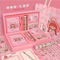 [COD] Girls heart hand ledger gift box set creative tape stickers full of high-value notebook