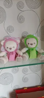 （HOT) ตุ๊กตาหมีสดี้สั้นตุ๊กตาลิงตุ๊กตาของเล่นตุ๊กตาสัตว์ผลไม้และผักหมอนเรืองแสง