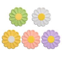 Flower Heat Resistant Silicone Mat Drink Cup Coasters Non-Slip Pot Holder Table Placemat Kitchen Accessories 5Pcs