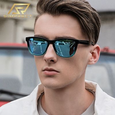 SIMPRECT New Fashion Polarized Sunglasses Men 2022 Mirror Square Sunglasses Women Retro Driver 39;s Anti-glare Sun Glasses For Men