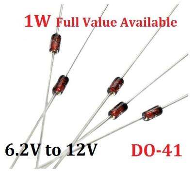 【CC】 50PCS 1W Zener Diode 1N4735A/6.2V 1N4736A/6.8V 1N4737A/7.5V 1N4738A/8.2V 1N4739A/9.1V 1N4740A/10V 1N4741A/11V 1N4742A/12V