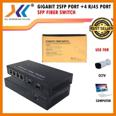สินค้าขายดี!!! Gigabit 2 SFP+ Port 4 RJ45 Port Ethernet Fiber Switch 10/100/1000 ที่ชาร์จ แท็บเล็ต ไร้สาย เสียง หูฟัง เคส ลำโพง Wireless Bluetooth โทรศัพท์ USB ปลั๊ก เมาท์ HDMI สายคอมพิวเตอร์