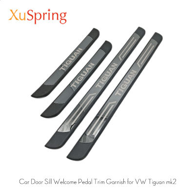 NEW Styling Car Exterior Scuff Plate Door Sill Trim Welcome Pedal for VW Tiguan 2018 2017 2016 mk2 Car accessories