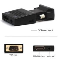 VGA to HDMI Converter รุ่น 7508 (แปลง VGA และ Audio เป็น HDMI)