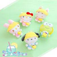 Kawaii Sanrios Plush Toy Anime Cartoon Kitty My Melody Pochacco Cute Stuffed Doll Keychain Ladies Bag Pendant Gift For Kids