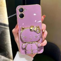 เคสโทรศัพท์สำหรับ Realme C55 C33 C30 C30S 11pro Realme 3มิติ + ฝาหลังสุดหรู10Pro พร้อมตัวยึดกระจก