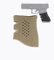 ยางด้ามปืนกันลื่น สำหรับ ปืนสั้น SIG P 320 Glock 17 19 26 20 21 22 31 CZ Beretta และอีกหลายรุ่น tactical grip glove ยางหนา มี3สี เขียว ดำ ทราย