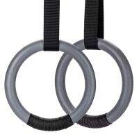 PACEARTH Gymnastic Rings 1100lbs Capacity with 14.76ft Adjustable Buckle Straps Pull Up Exercise Rings Non-Slip Rings for Home