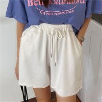 Shorts Women Summer Casual All-Match Loose High Waist Solid Streetwear Korean Style Elegant Comfortable Students Trousers New