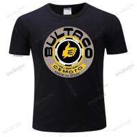 【New】ฤดูร้อนของผู้ชายคุณภาพสูงเสื้อ Bultaco Cemoto รถจักรยานยนต์ Mens สีขาวพิมพ์ Tee-Unisex แฟชั่นคอลูกเรือเสื้อยืดสีดำ