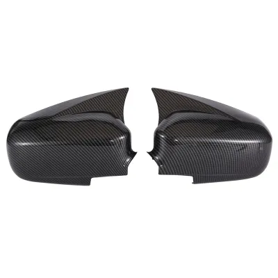 Car Carbon Fiber Ox Horn Rearview Side Glass Mirror Cover Trim Frame Side Mirror Caps for Honda Civic 2004 2005