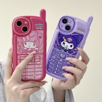 Cartoon Cute Sanrio Kuromi MyMelody Soft Creative Phone Case For IPhone 14 13 12 11 Pro Max XR XS MAX X Back Cover Y2k Girl Gift