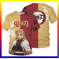 ใหม่ Demon Killer เสื้อยืด Anime Kimetsu No Yaiba พิมพ์ 3D Street Wear ผู้ชายแฟชั่นผู้หญิงบวกขนาดเสื้อเด็กเสื้อยืดเสื้อผ้าด้านบน XS-5XL