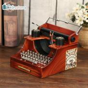 Chinatera Creative Classic Vintage Typewriter Model Music Box Wood Metal