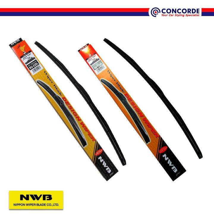 Concorde Nwb Wiper Blade Nu Series With Graphite Coated Set For Nissan Navara