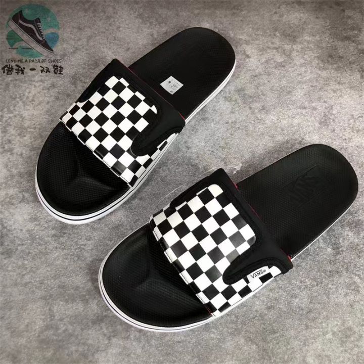 Rytmisk Gade blandt Vans Men's Checkerboard Sports and Leisure Beach Shoes Slippers Health  Slippers Indoor Slippers | Lazada PH